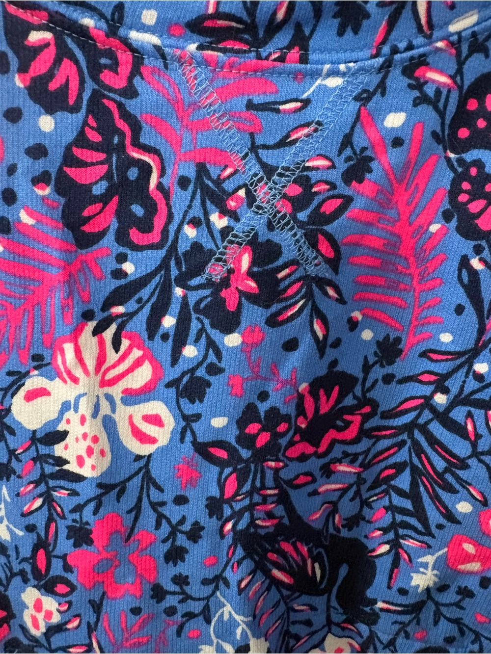 Lilly Pulitzer Luxetic Drawstring Top in Blue and Pink - Picture 3 of 10